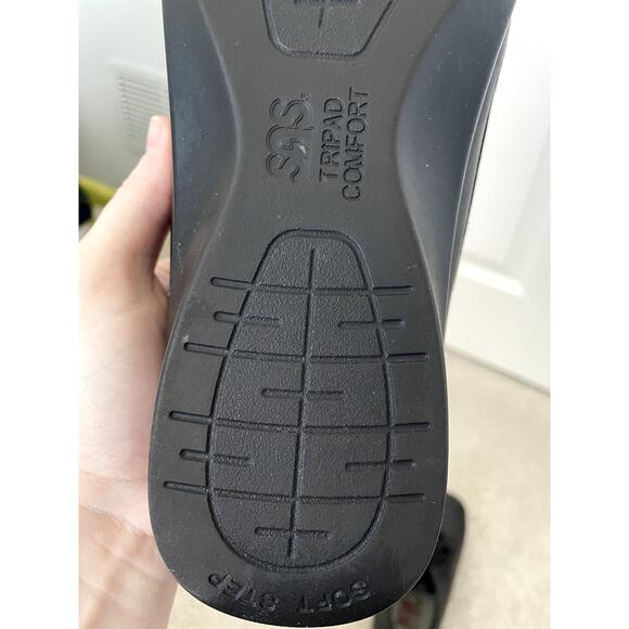 SAS Women's TriPad Black Comfort Oxford Lace Up Shoes - Size 8W Leather Upper - Picture 5 of 10